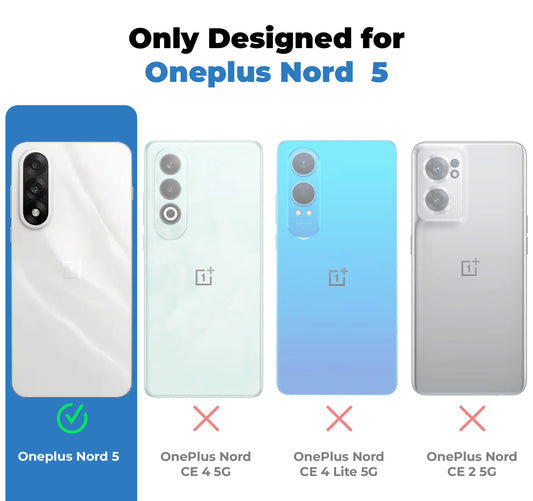 OnePlus Nord 5 5G Premium Magnetic Frosted Ultra Slim Back Case - Frosted black