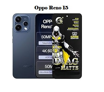 (Pack Of 1)Oppo Reno 15 5g Gaming Special D+ AG Matte Tempered Glass Anti Fingerprint