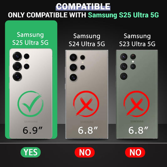 Samsung S25 Ultra 5g Anti Yellow Clear Magsafe Back Case Cover - White