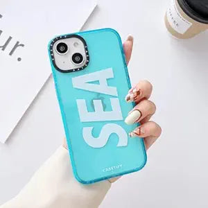 Apple iPhone 15 Pro Max Soft Translucent Sea Printed Tpu Back Case Cover - Sea 1
