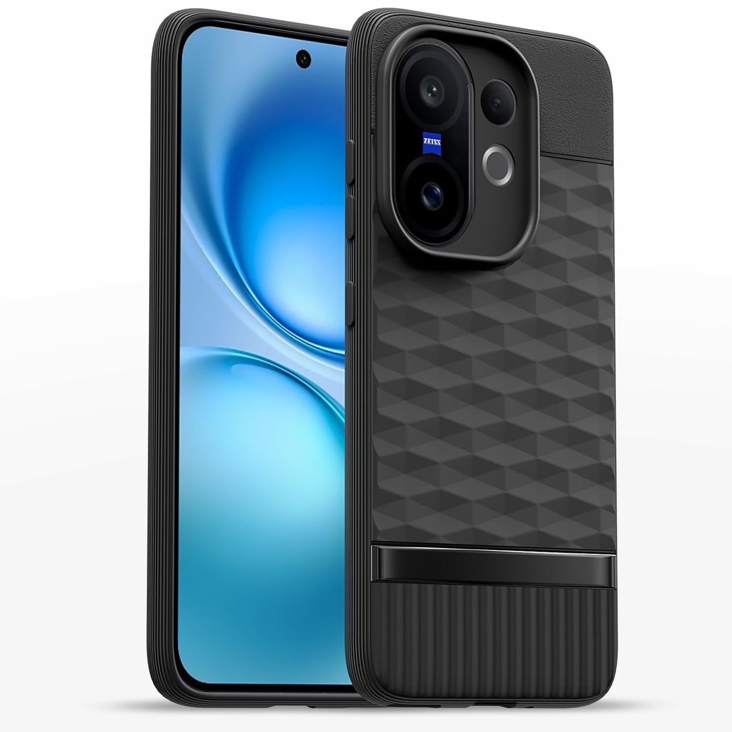 Vivo V60/V60e/T4 Pro 5G Soft Silicone Back Case Cover - Hexa Cube 1