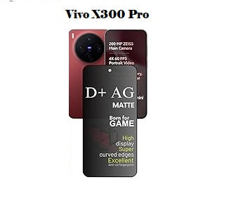 (Pack Of 3)Vivo X300 Pro 5g Gaming Special D+ AG Matte Tempered Glass Anti Fingerprint