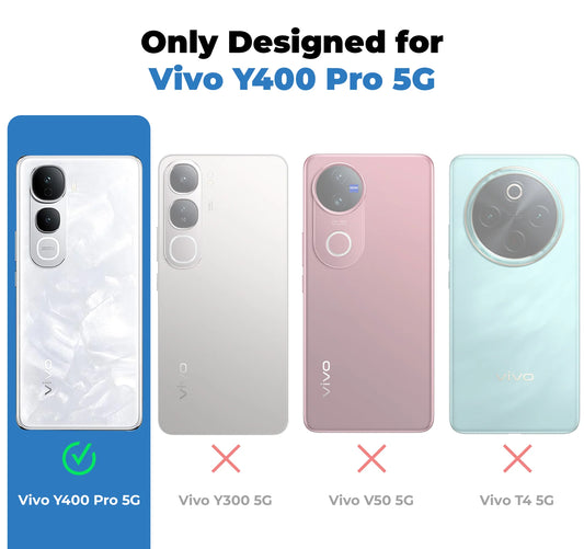 Vivo Y400 Pro 5G Premium Magnetic Frosted Ultra Slim Back Case - Frosted Grey