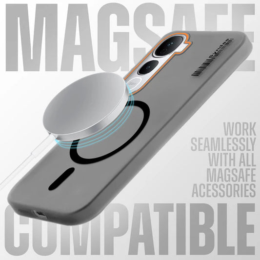 Vivo Y400 Pro 5G Premium Magnetic Frosted Ultra Slim Back Case - Frosted Black