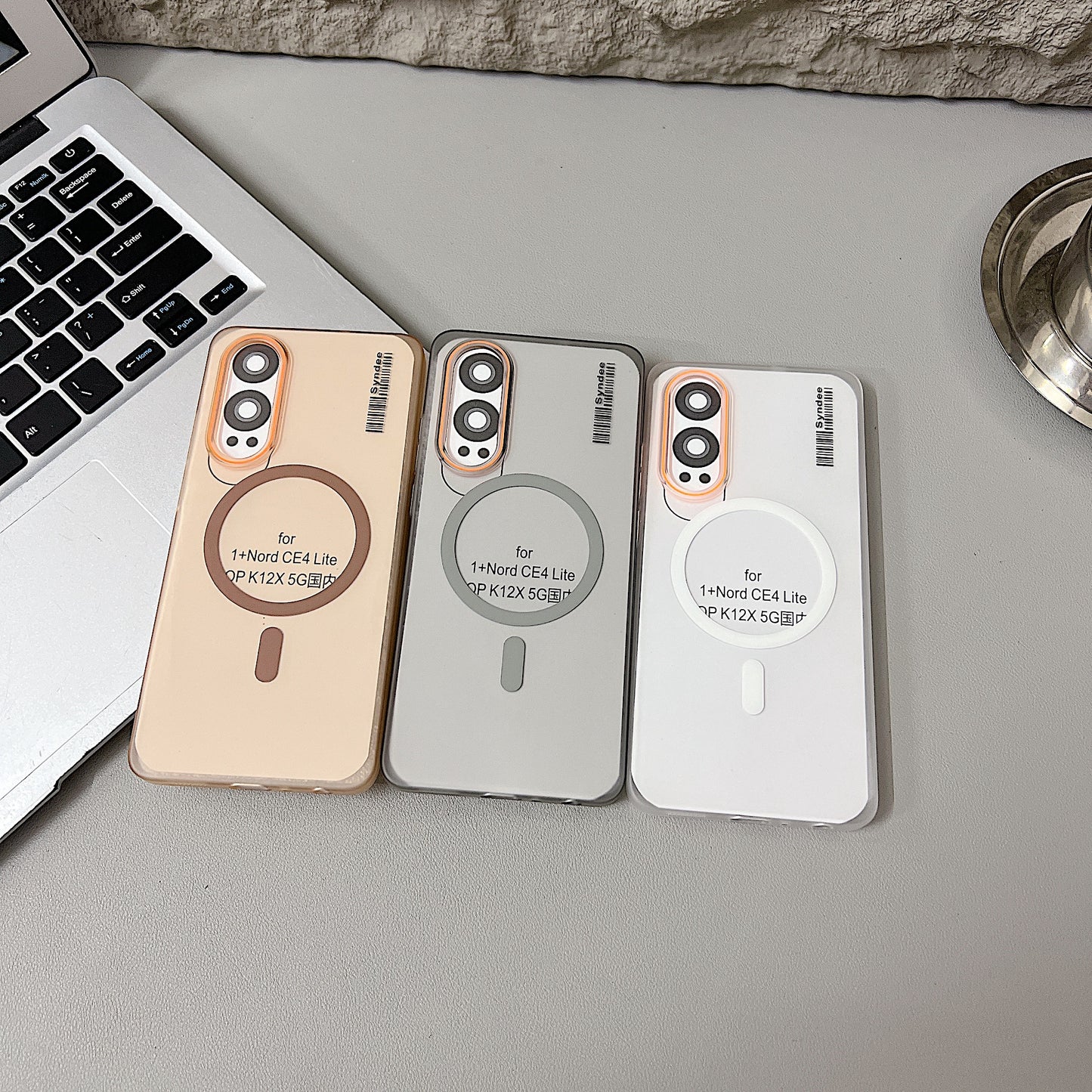 OnePlus Nord CE 4 Lite 5G Premium Magnetic Frosted Ultra Slim Back Case - Desert Gold