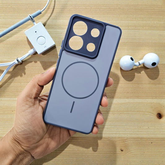 Redmi Note 13 Pro 5g Premium Magsafe Printed New Candy Color Back Case - Blue