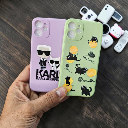 (Pack Of 2)IPhone 12 Mini 5g Premium Flower Printed Girlish Back Case Cover - combo 2