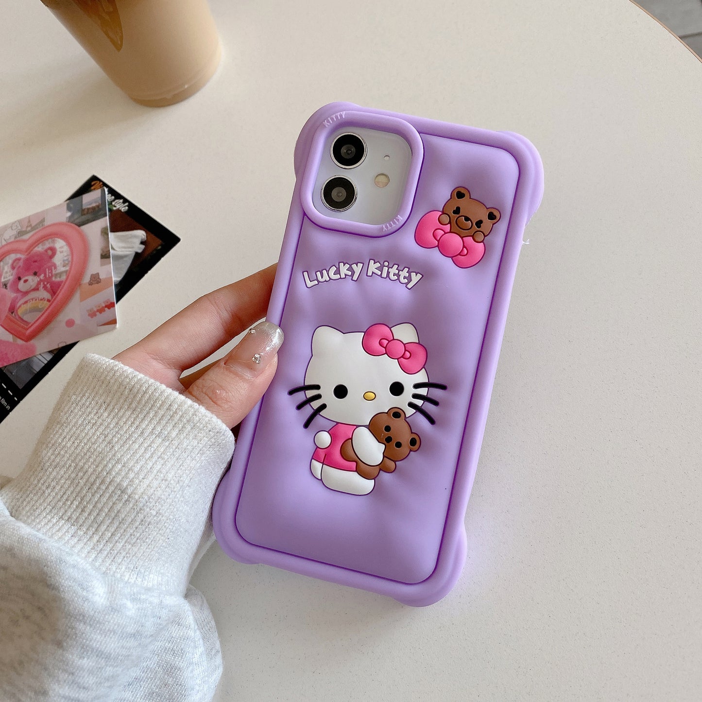 Apple iPhone 12 Hello Kitty Soft Silicon Case (Pattern 2)