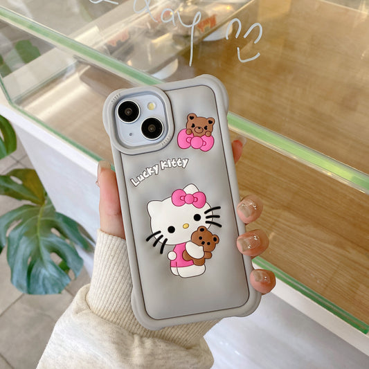 Apple iPhone Hello Kitty Soft Silicon Case (Pattern 5)
