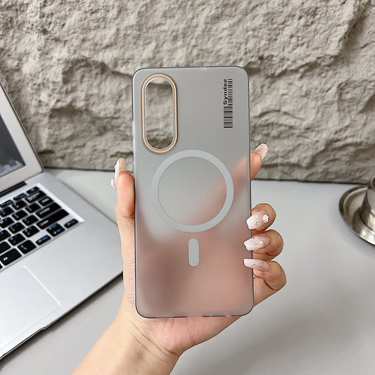 OnePlus Nord CE 4 Lite 5G Premium Magnetic Frosted Ultra Slim Back Case - Grey
