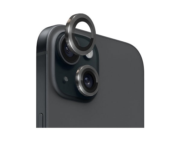 Apple iPhone 15 Plus Camera Lens Protector with Aluminum Alloy Rings