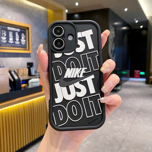 Apple iPhone 16 Series Nike Soft Silicone Cute 3D Cartoon Back Cover Case - Nike 1