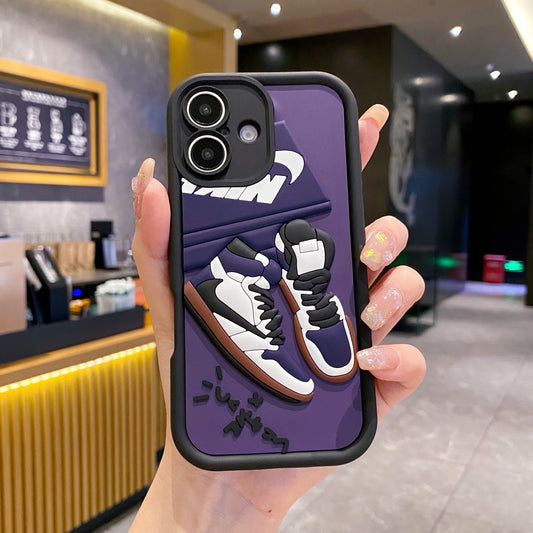 Apple iPhone 16 Series Nike Soft Silicone Cute 3D Cartoon Back Cover Case - Nike 2