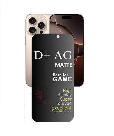 (Pack Of 3) Apple iPhone Pro Series Gaming Special D+ AG Matte Tempered Glass Anti Fingerprint