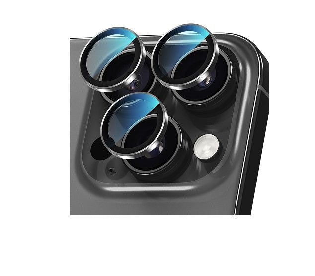 Apple iPhone 16 Pro Max Camera Lens Protector with Aluminum Alloy Rings