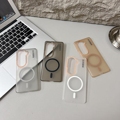 Vivo V40e/iQoo Z9s 5G 5G Premium Magnetic Frosted Ultra Slim Back Case - White