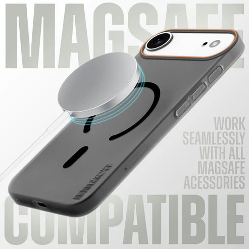 Apple iPhone 17 Air Premium Magnetic Frosted Ultra Slim Back Case - Frosted Grey
