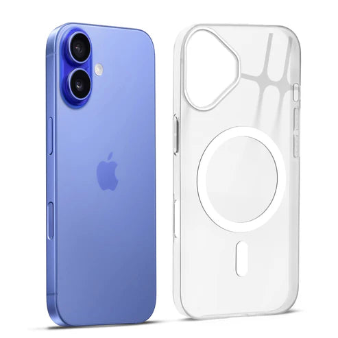 Apple iPhone 17 Premium Crystal Clear Anti-Yellowing Wireless Charging Support Case - Crystal White