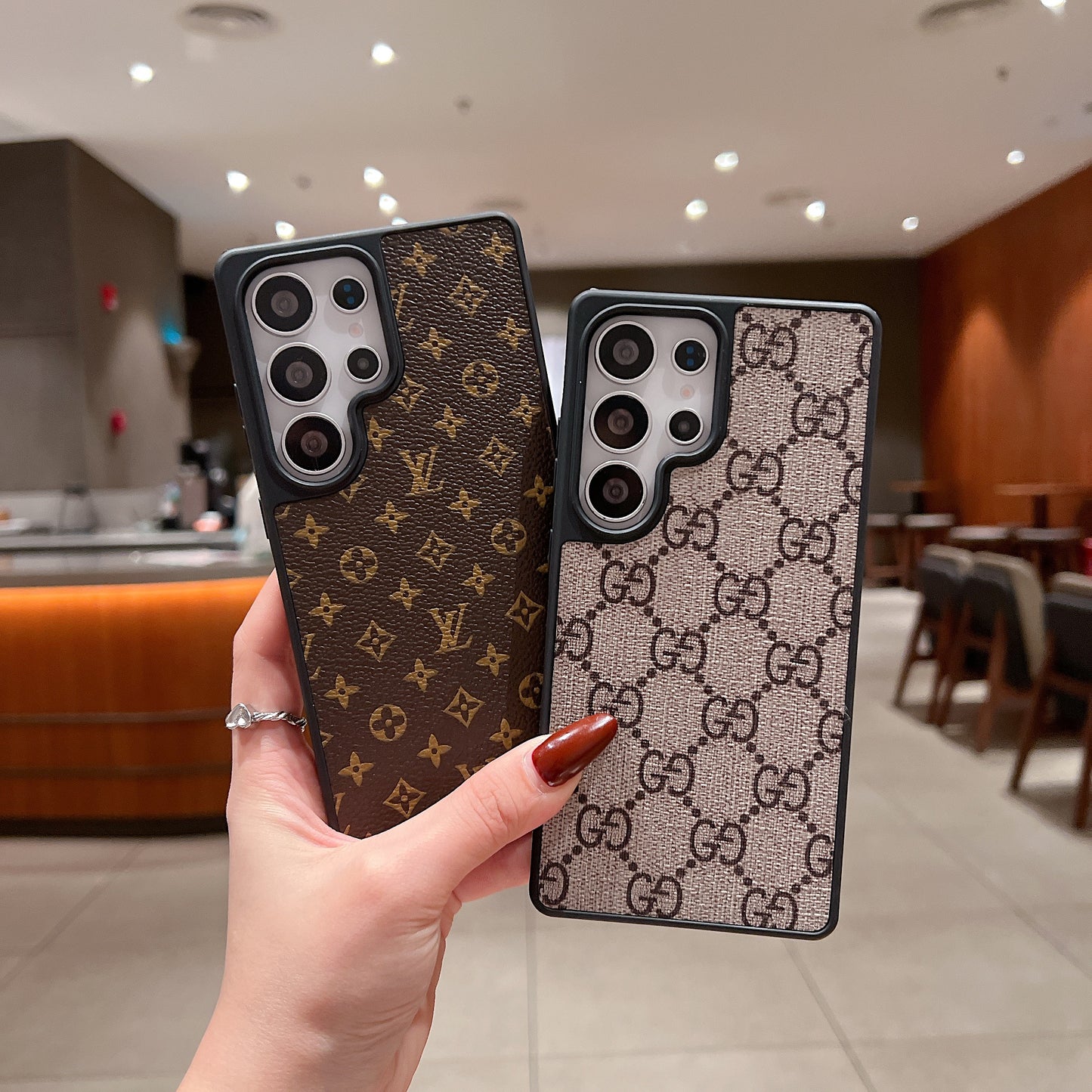 Samsung Ultra Luxury Branded Leather Designer Case - Louis Vuitton