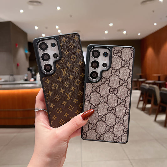 Samsung Ultra Luxury Branded Leather Designer Case - Louis Vuitton