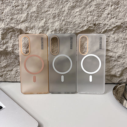 OnePlus Nord CE 4 Lite 5G Premium Magnetic Frosted Ultra Slim Back Case - Desert Gold