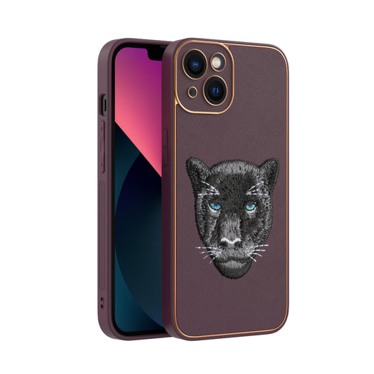 Apple iPhone 13 Premium Embroidery Leather case - Pattern 10