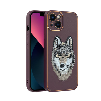 Apple iPhone 13 Premium Embroidery Leather case - Pattern 11