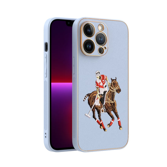 Apple iPhone 13 Pro Premium Embroidery Leather case - Pattern 2