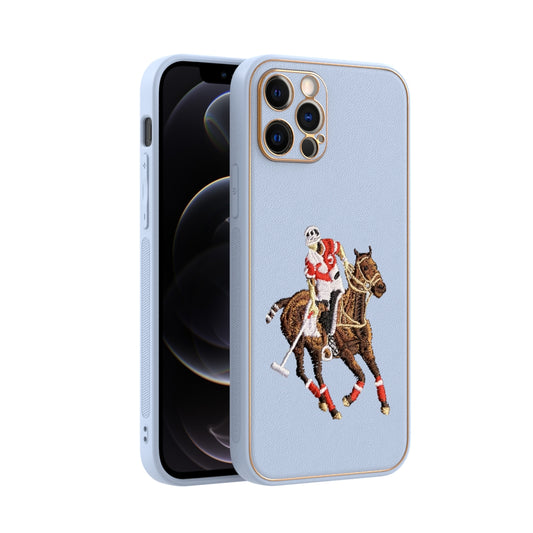 Apple iPhone 12 Pro Premium Embroidery Leather case - Pattern 2