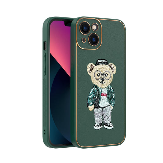 Apple iPhone 13 Premium Embroidery Leather case - Pattern 5