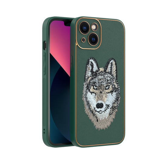 Apple iPhone 13 Premium Embroidery Leather case - Pattern 6