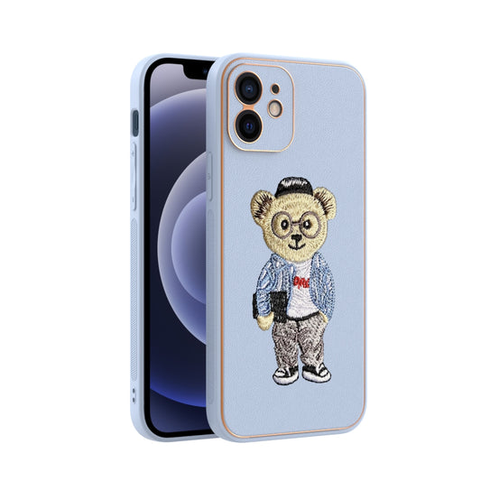 Apple iPhone 12 Premium Embroidery Leather case - Pattern 9