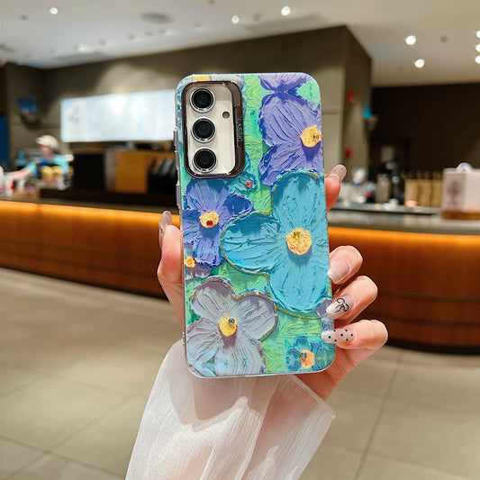 Samsung A55 5G 3D Hot Trending Rhinestone Flowers case - Pattern 4
