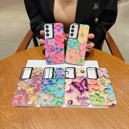 Samsung S22 5G 3D Hot Trending Rhinestone Flowers case - Pattern 2