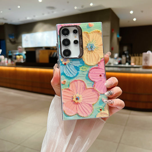 Samsung S22 Ultra 5G 3D Hot Trending Rhinestone Flowers case - Pattern 2