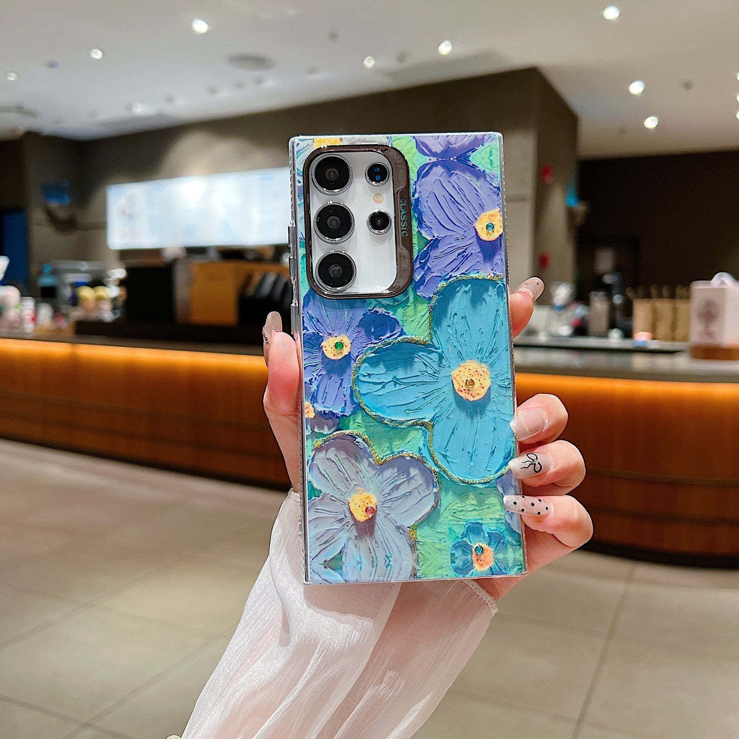 Samsung S24 Ultra 5G 3D Hot Trending Rhinestone Flowers case - Pattern 4