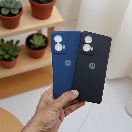 (Pack of 2) Silicone Case Cover for Motorola Moto EDGE 50 Fusion / G96 5G - Combo 3