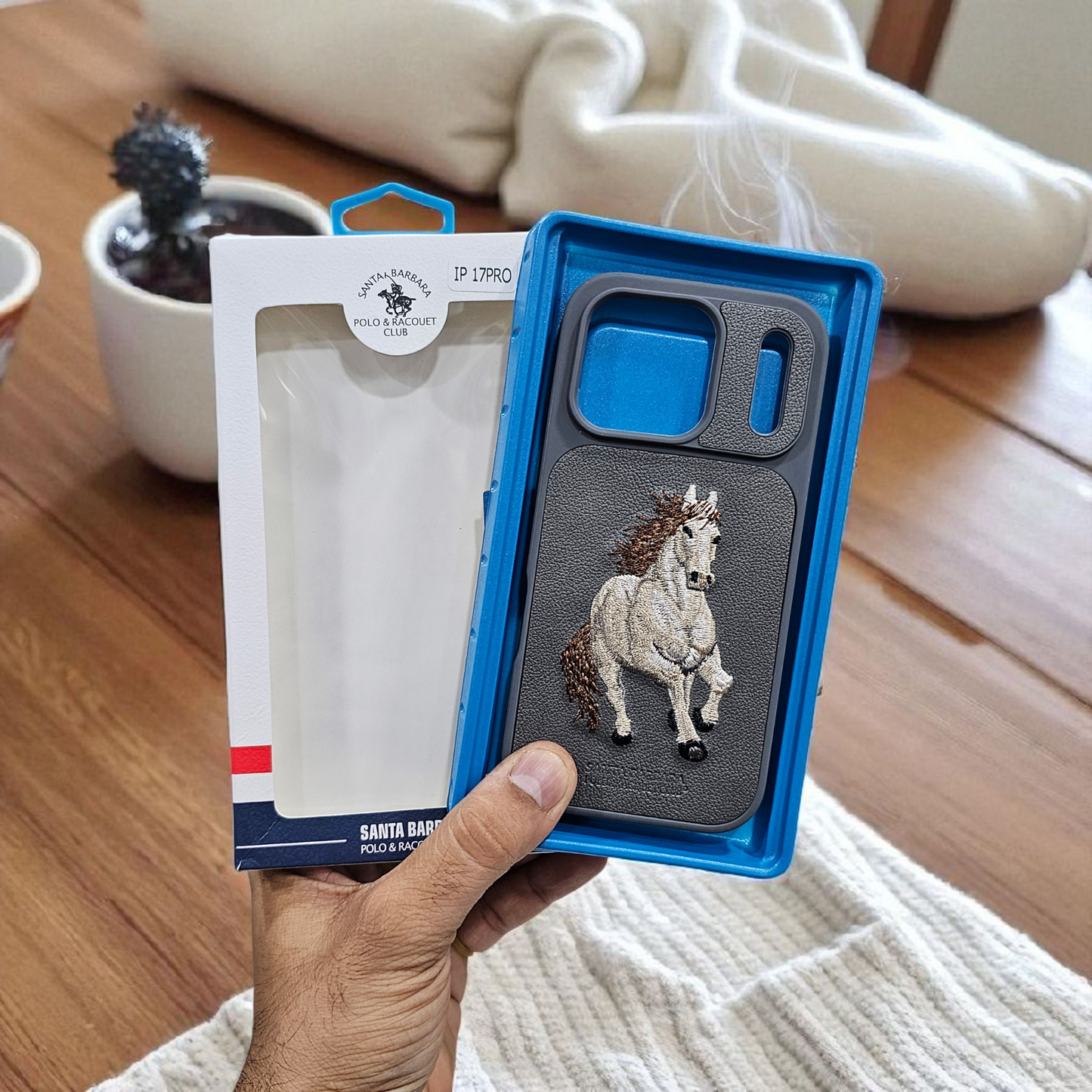 Apple iPhone 17 Pro Premium US POLO Assn. Embroidery Leather case - Jockey 1