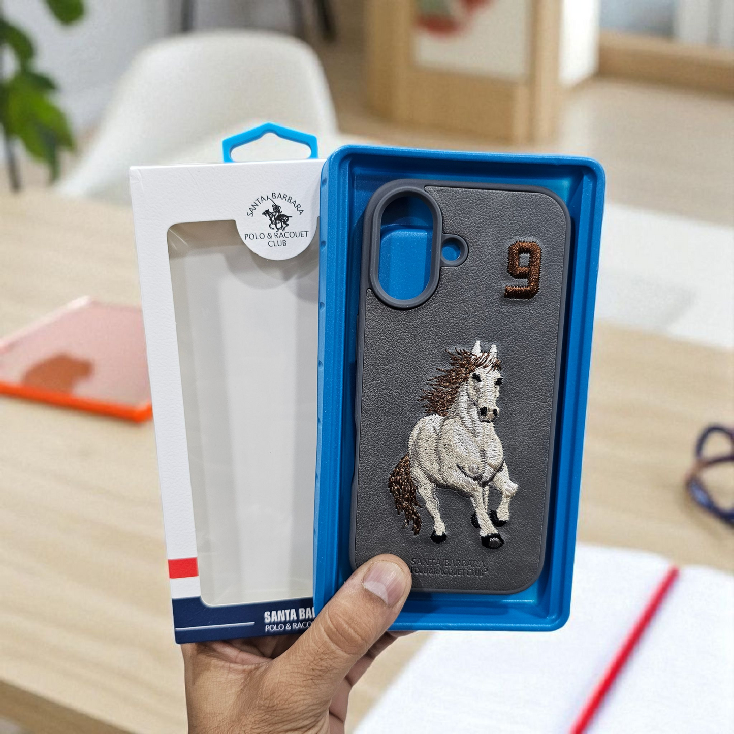 Apple iPhone 16 5g Premium US POLO Assn. Embroidery Leather case - Jockey 4