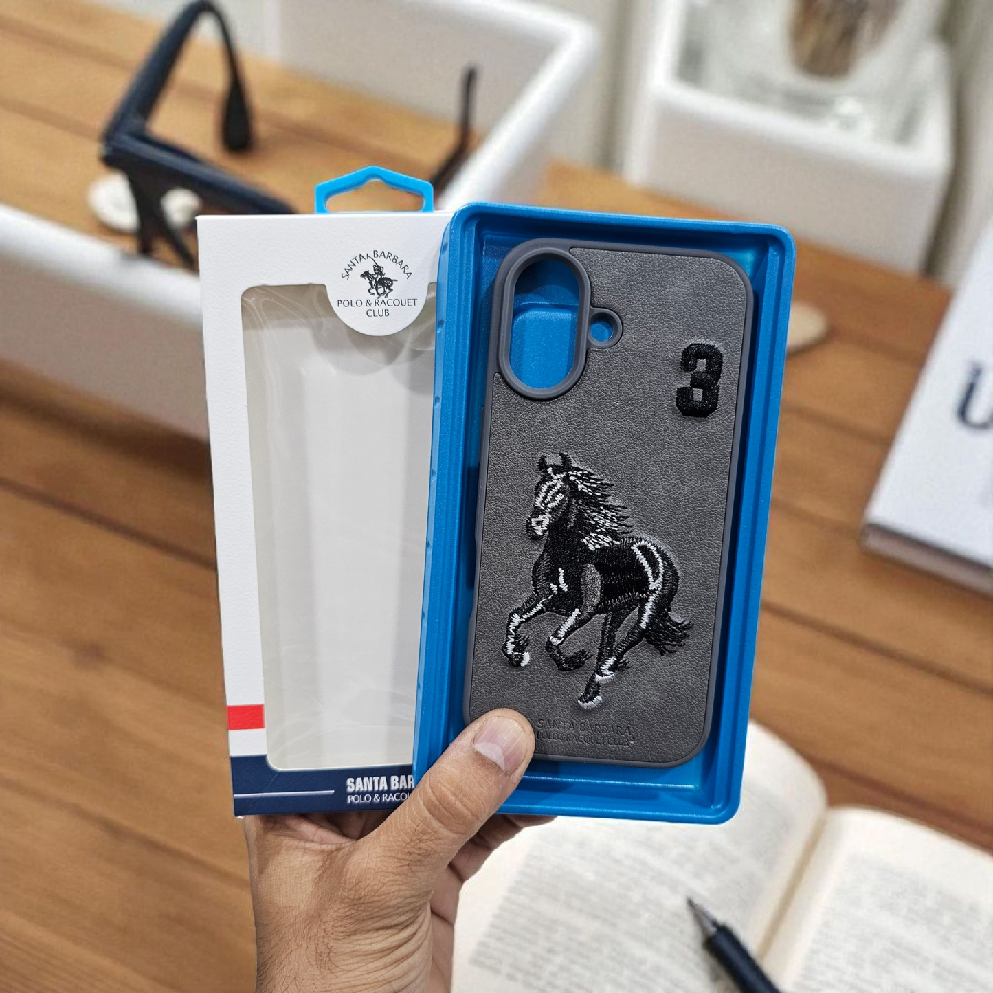 Apple iPhone 16 Premium US POLO Assn. Embroidery Leather case - Jockey 5