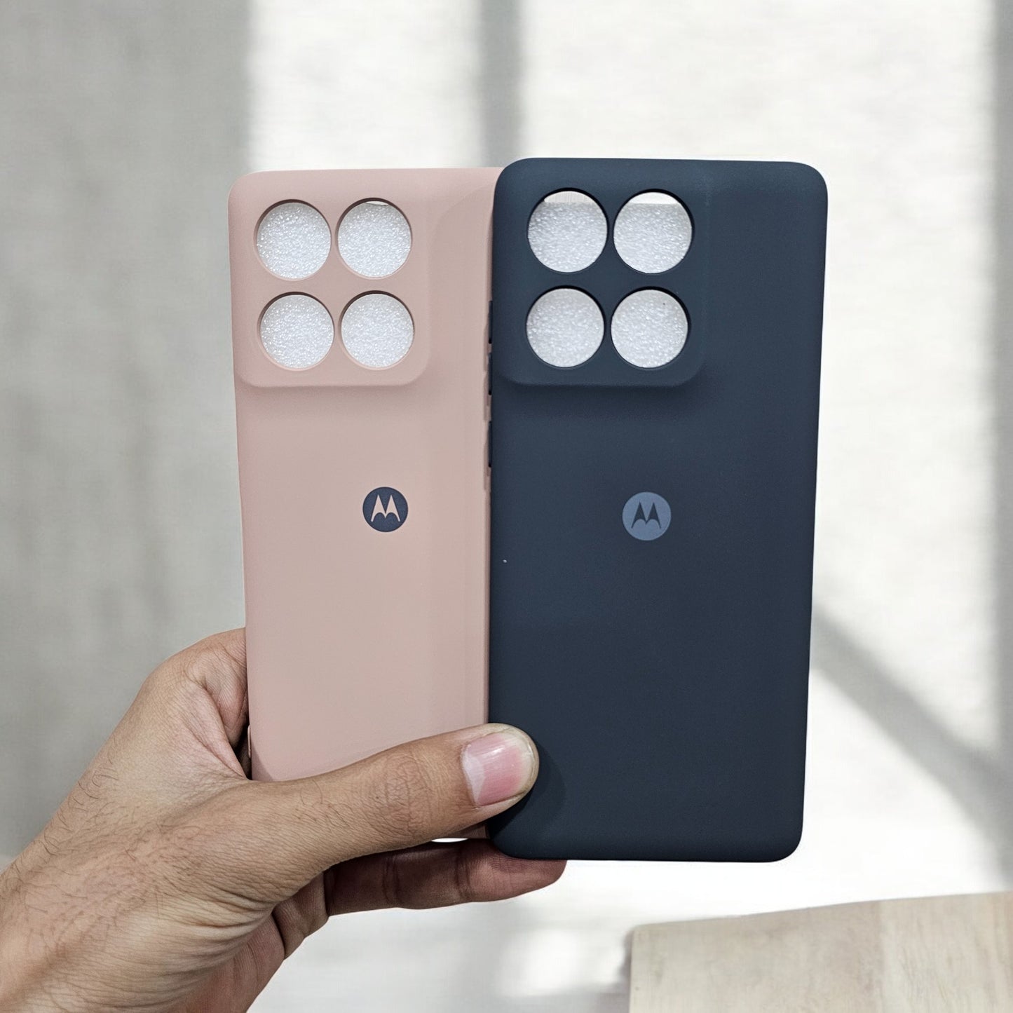 (Pack of 2) Motorola Edge 60 Fusion 5G Silicone Case Cover - Pattern 1