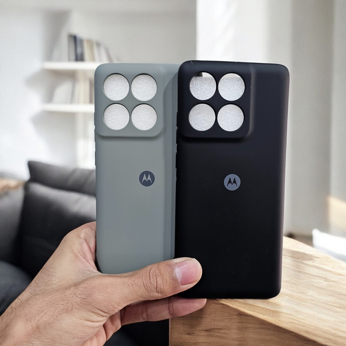 (Pack of 2) Motorola Edge 60 Pro 5G Silicone Case Cover - Combo 10