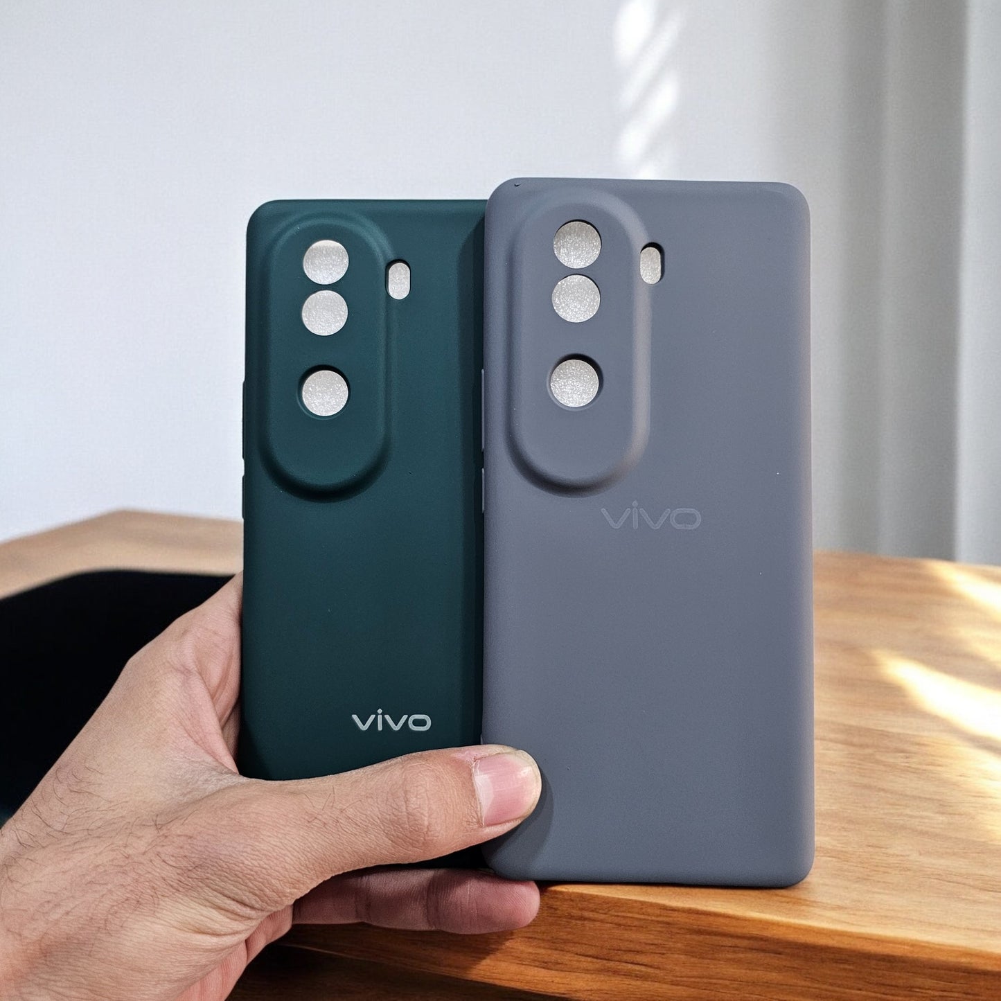 (Pack of 2) Vivo V40E 5G Silicone Case Cover - Combo 10
