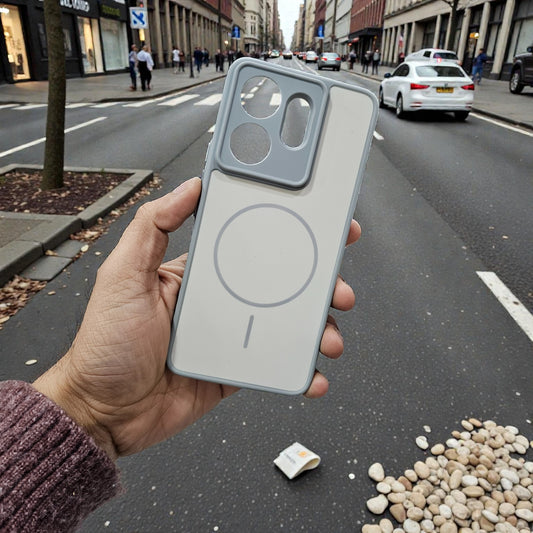 Vivo V60/T4 Pro 5g Premium Magsafe Printed New Candy Color Back Case - Grey