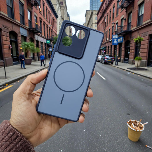 Vivo T2 Pro 5g Premium Magsafe Printed New Candy Color Back Case - Blue