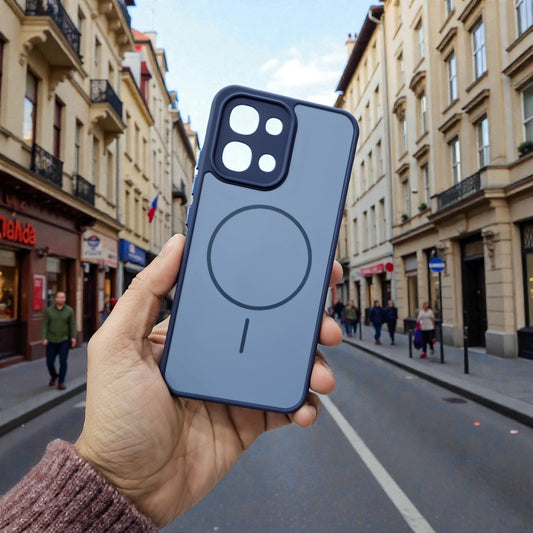 Oppo F31/A6 Pro 5g Premium Magsafe Printed New Candy Color Back Case - Blue