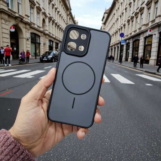 Oppo F31/A6 Pro 5g Premium Magsafe Printed New Candy Color Back Case - Black