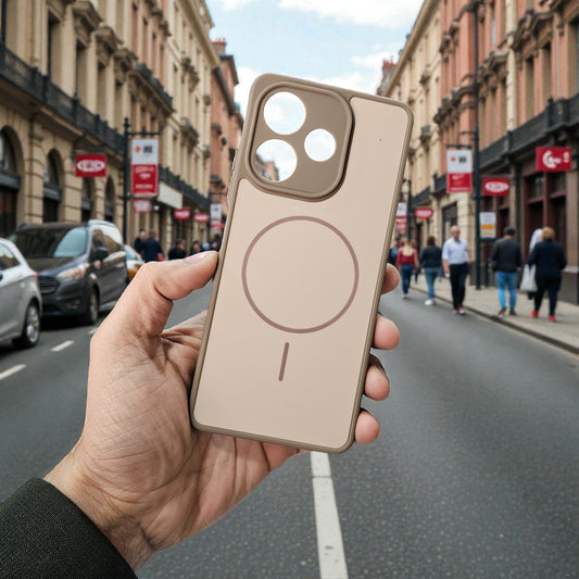 Oppo A5 Pro 5g Premium Magsafe Printed New Candy Color Back Case - Brown