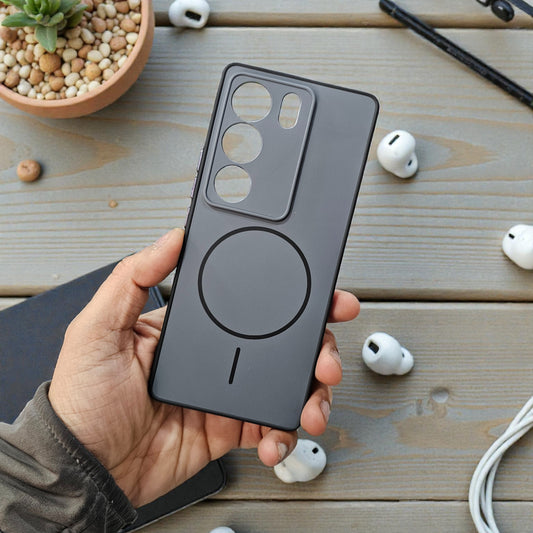 Vivo V29/V29 Pro 5g Premium Magsafe Printed Candy Color Back Case - Grey