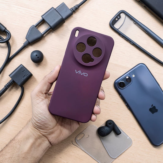 Vivo X300 5g Premium Soft Silicone Back Case Cover - Wine Red